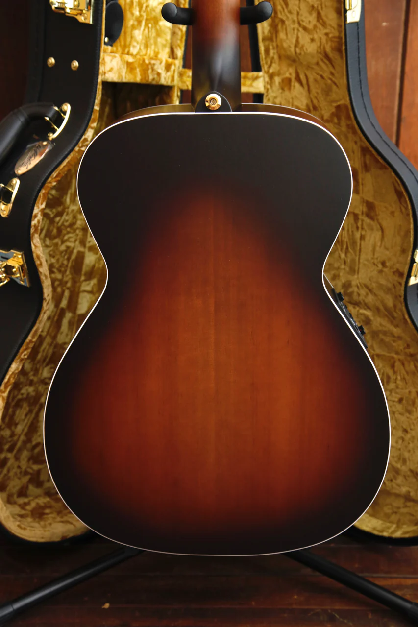 Maton Troubadour Traditional Satin Tobacco Sunburst Acoustic-Electric Guitar - Image 10