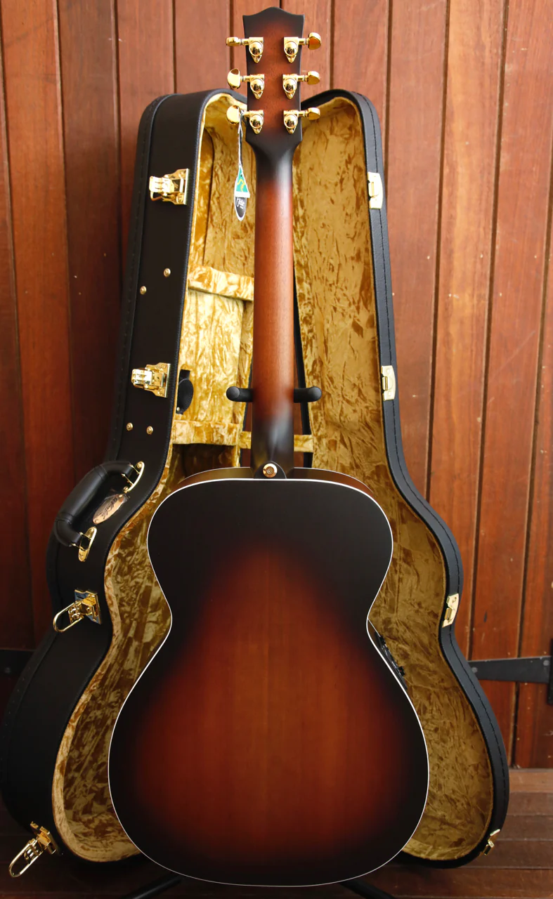Maton Troubadour Traditional Satin Tobacco Sunburst Acoustic-Electric Guitar - Image 11