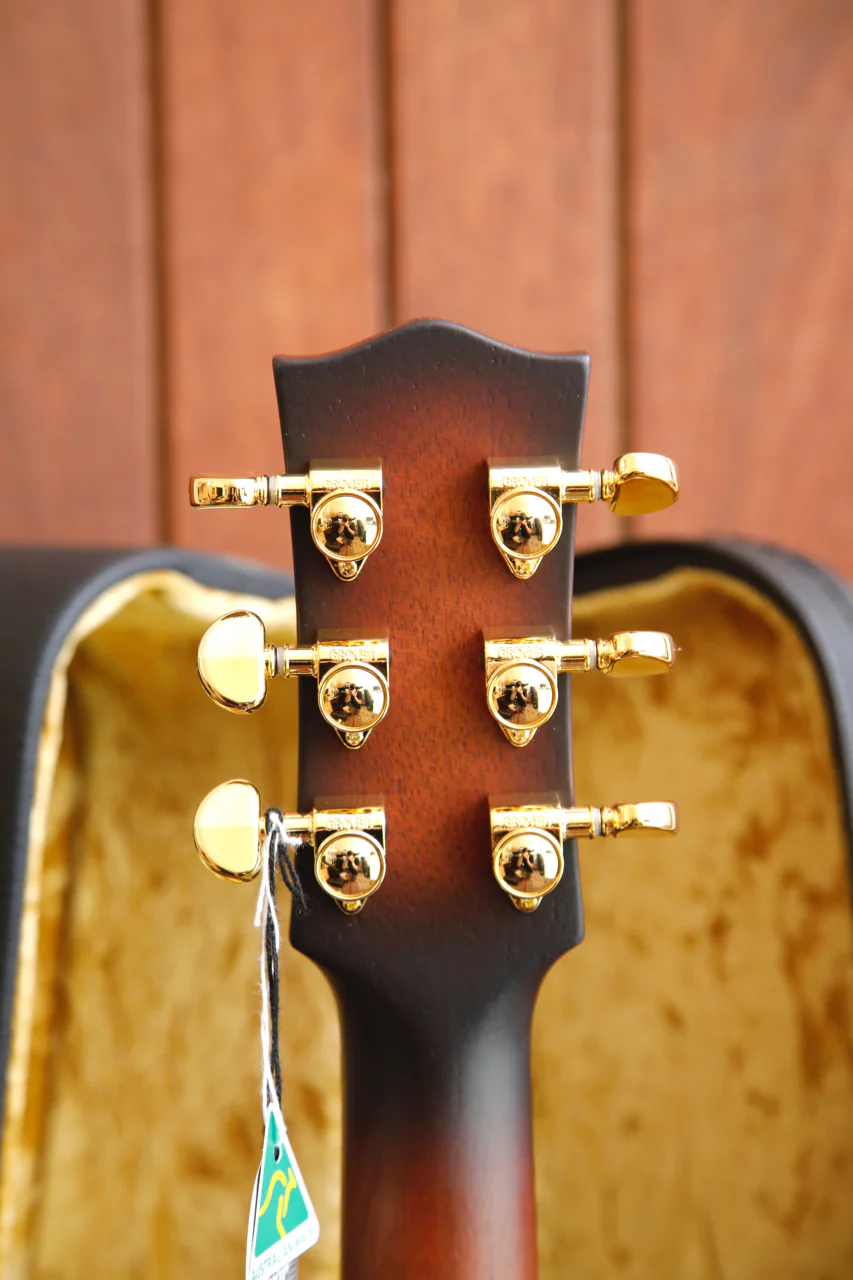 Maton Troubadour Traditional Satin Tobacco Sunburst Acoustic-Electric Guitar - Image 12