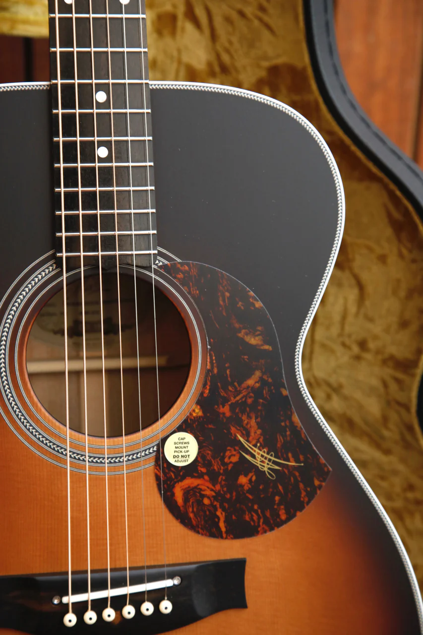 Maton Troubadour Traditional Satin Tobacco Sunburst Acoustic-Electric Guitar - Image 5