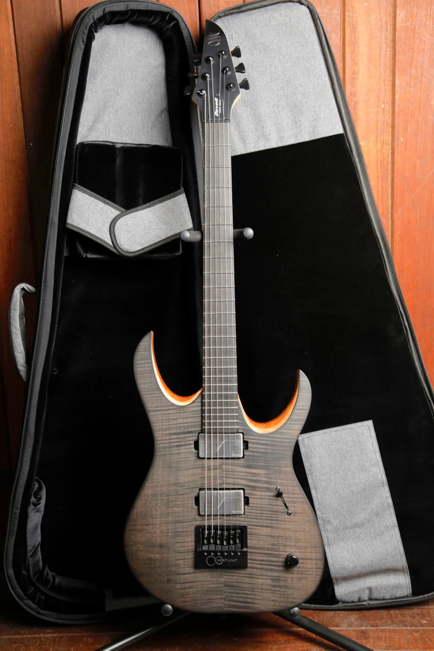Mayones Duvell 6 Elite Transparent Graphite Satin Electric Guitar 2022 Pre-Owned - Image 2