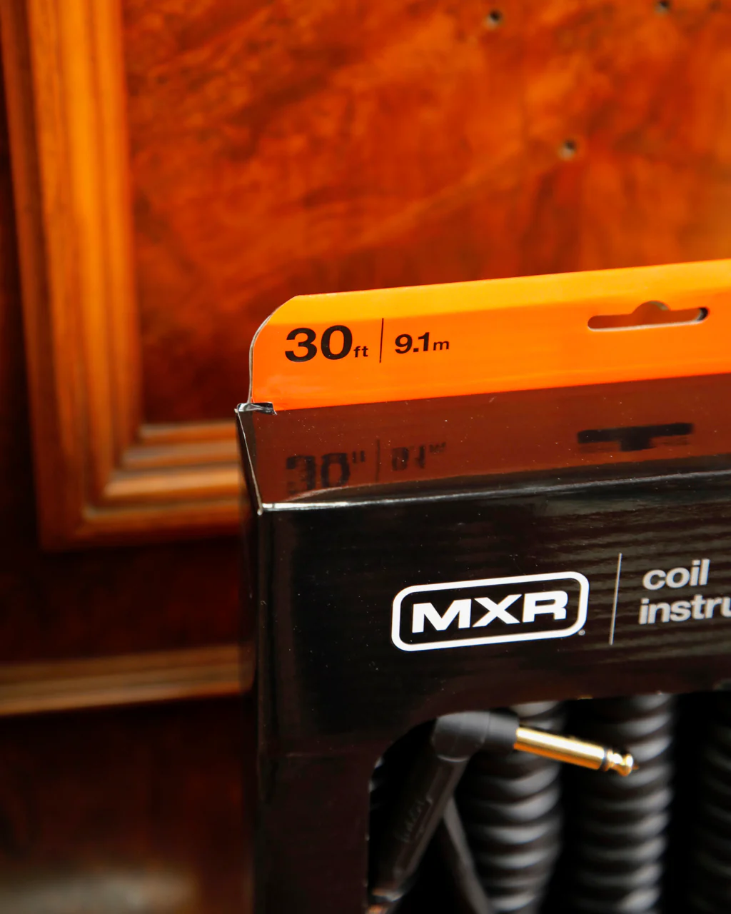 MXR 30 Ft (9.1m) Coil Cable Black, Right/Straight - Image 3