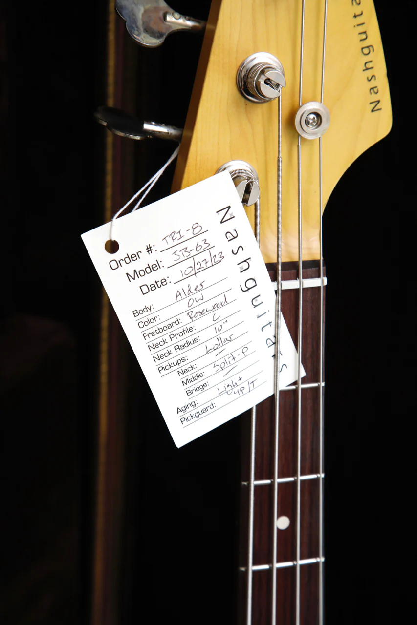 Nash JB-63 Olympic White Bass Guitar - Image 14