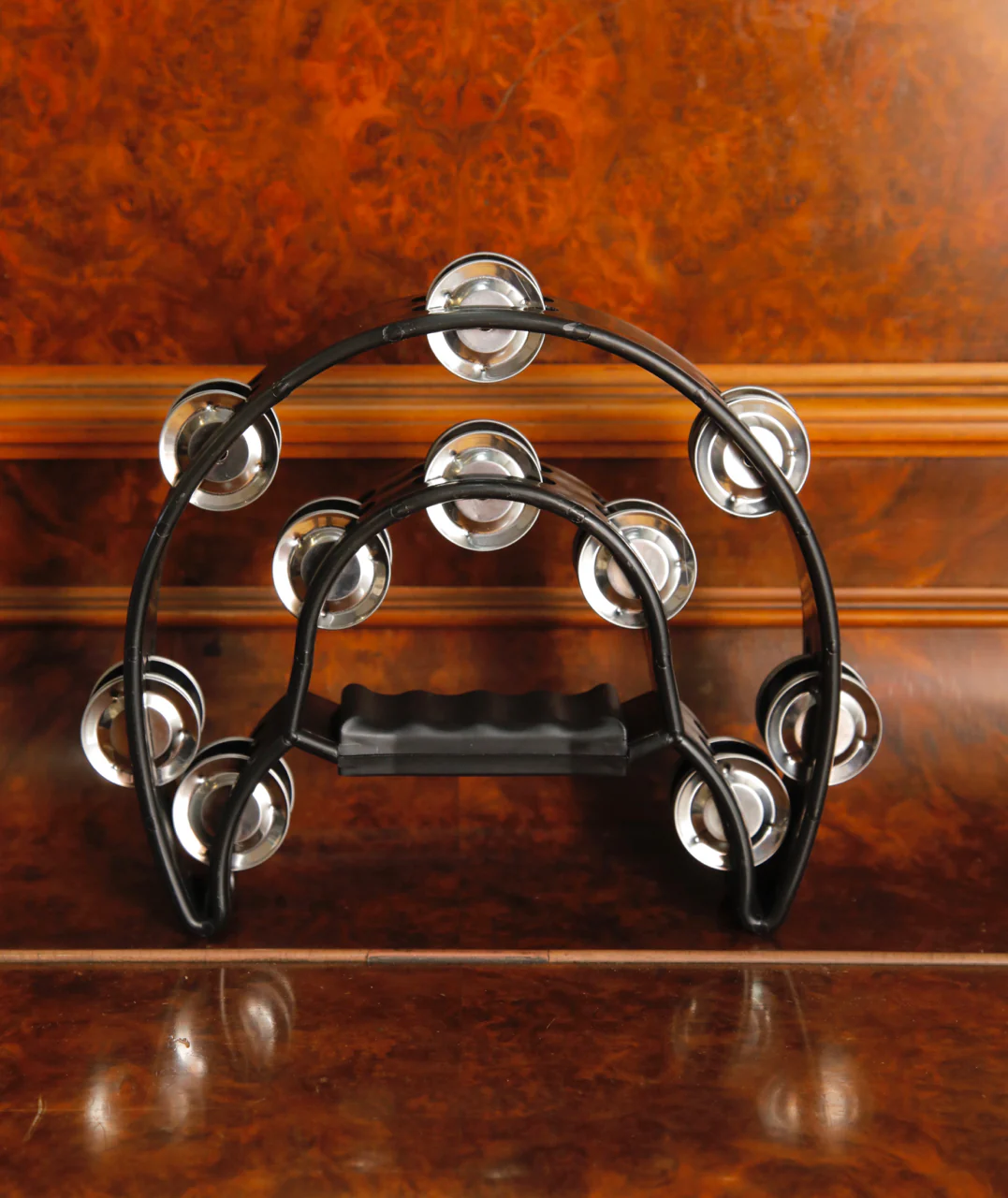 Mano Percussion TMP13B Half Moon Tambourine 9"