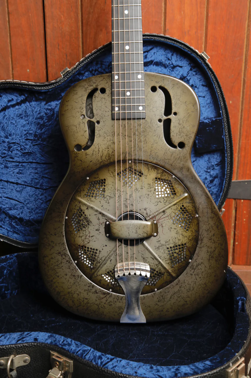 National NRP Black Rust Reso-Phonic Resonator Guitar 2010 Pre-Owned - Image 18