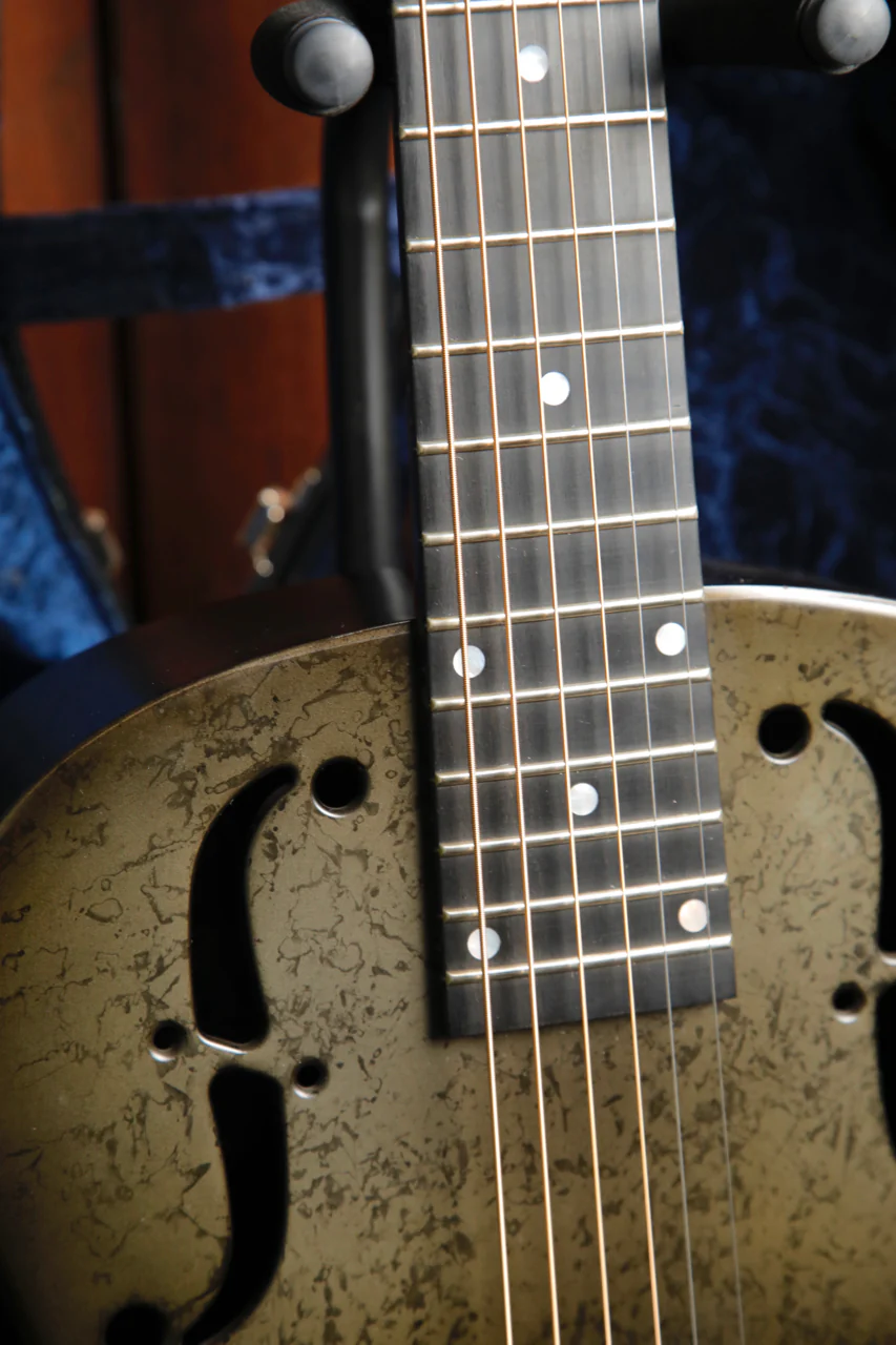 National NRP Black Rust Reso-Phonic Resonator Guitar 2010 Pre-Owned - Image 5