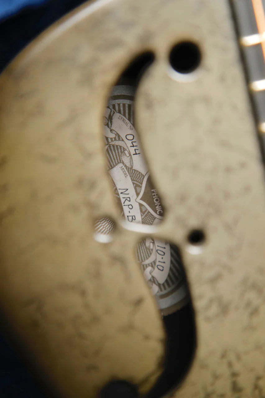 National NRP Black Rust Reso-Phonic Resonator Guitar 2010 Pre-Owned - Image 8