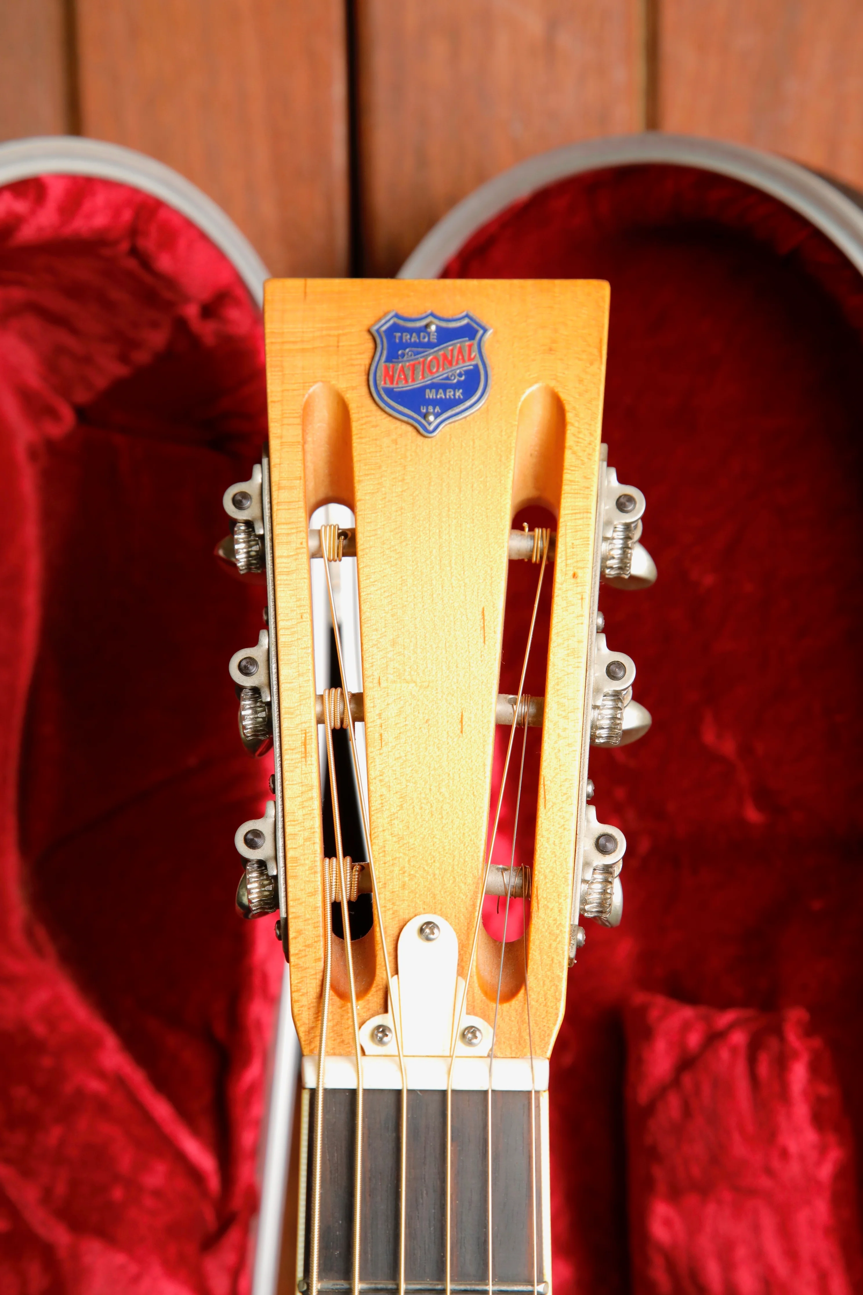 National Style O 12 Fret Single Cone Roundneck Acoustic-Electric Resonator Guitar 2000 Pre-Owned - Image 3