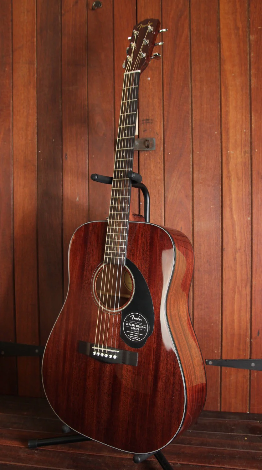 Fender CD-60S Dreadnought All Mahogany Acoustic Guitar - Image 4