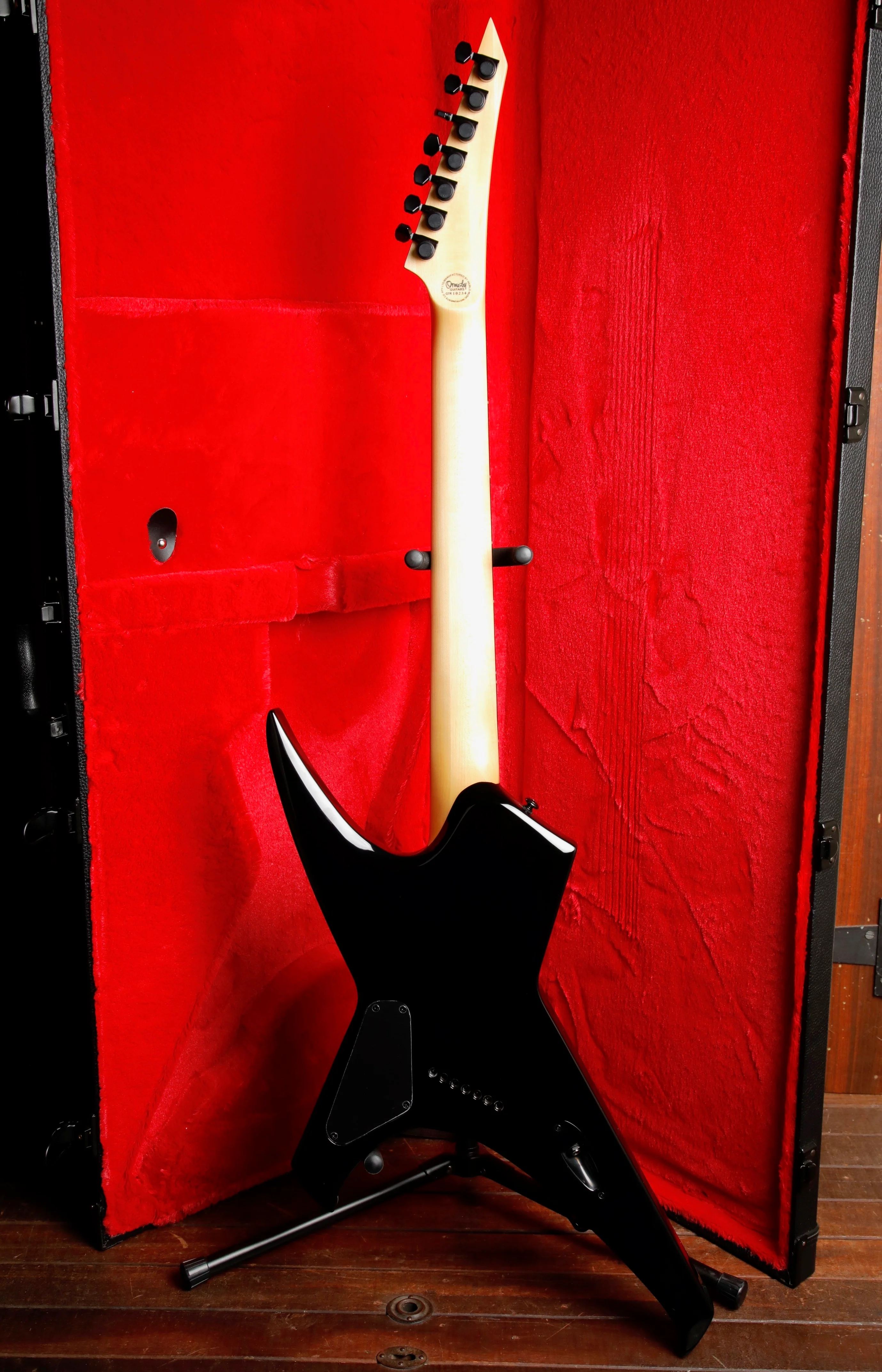 Ormsby Metal X GTR 7-String Run 16 Dahlia Black Electric Guitar Pre-Owned - Image 14