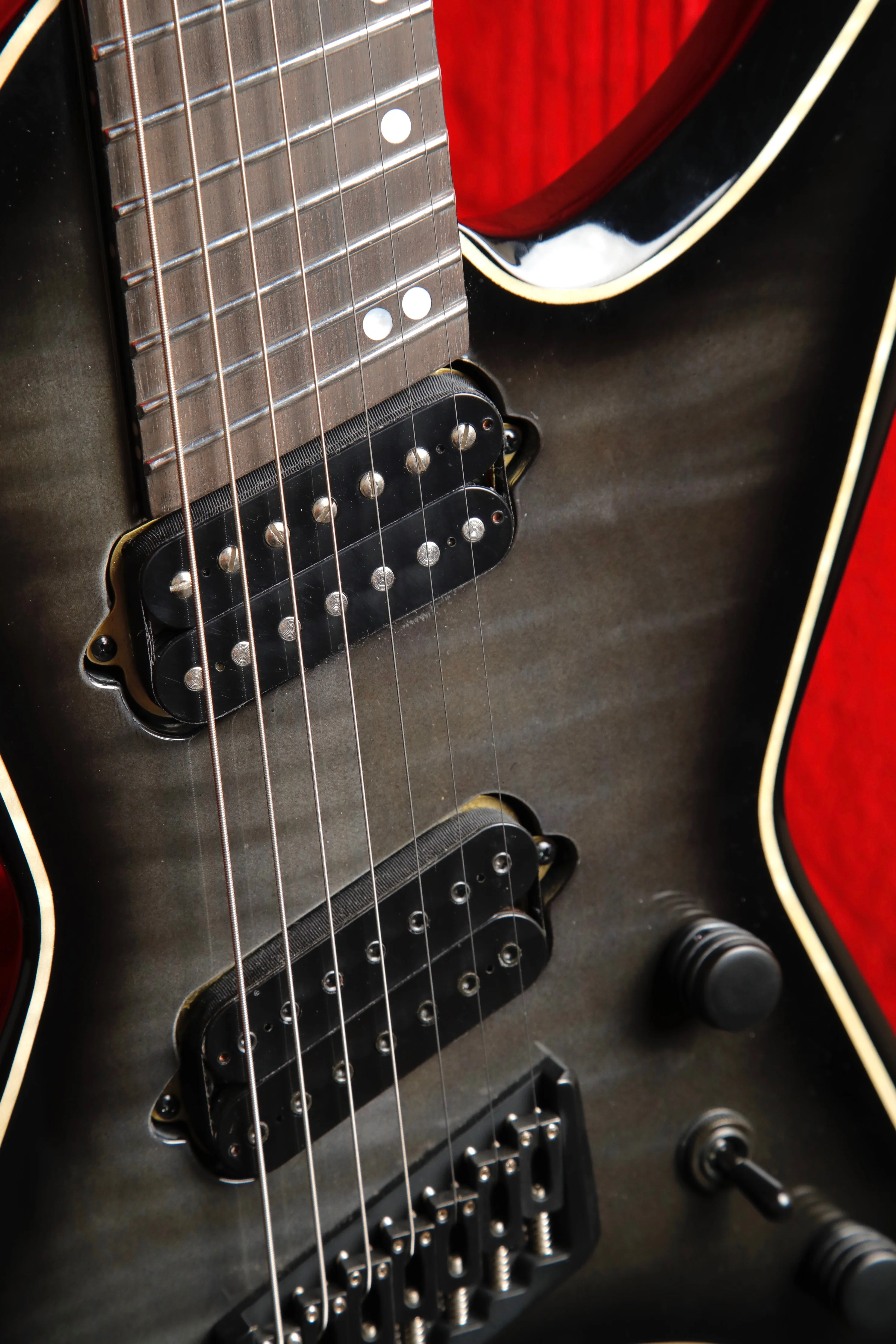 Ormsby Metal X GTR 7-String Run 16 Dahlia Black Electric Guitar Pre-Owned - Image 6