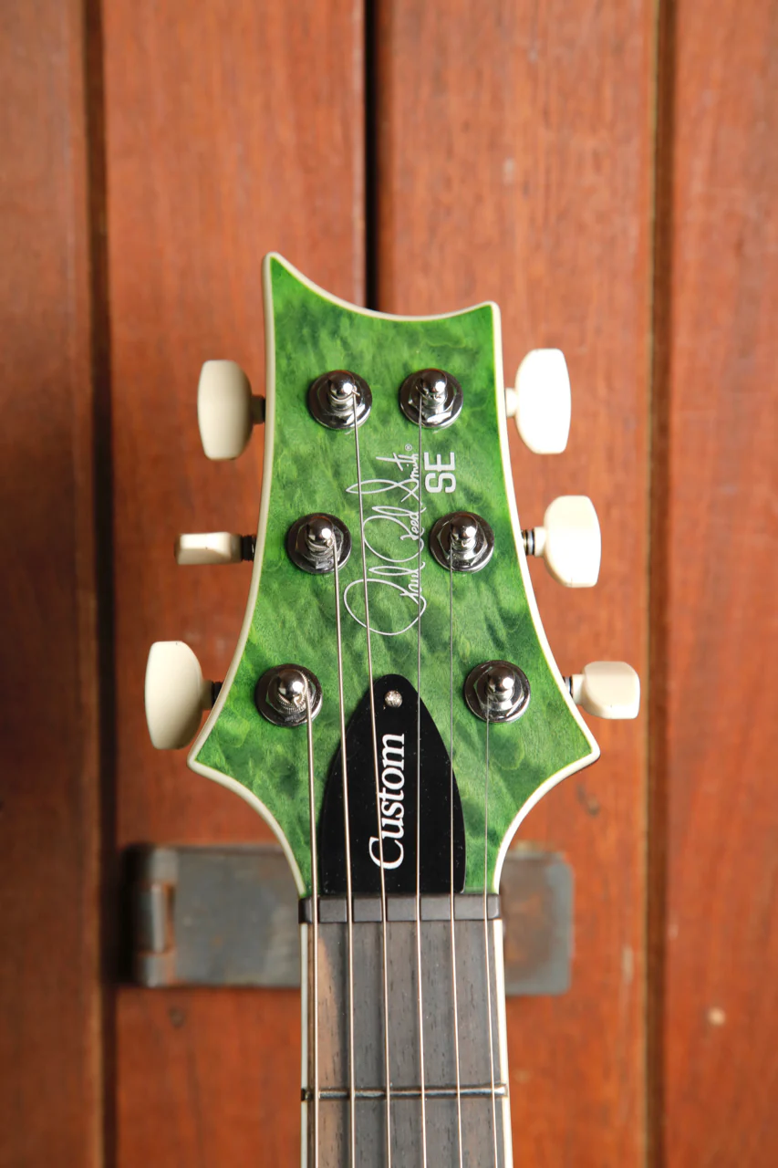 Paul Reed Smith PRS SE Custom 24 Quilt Teal Black Electric Guitar - Image 3