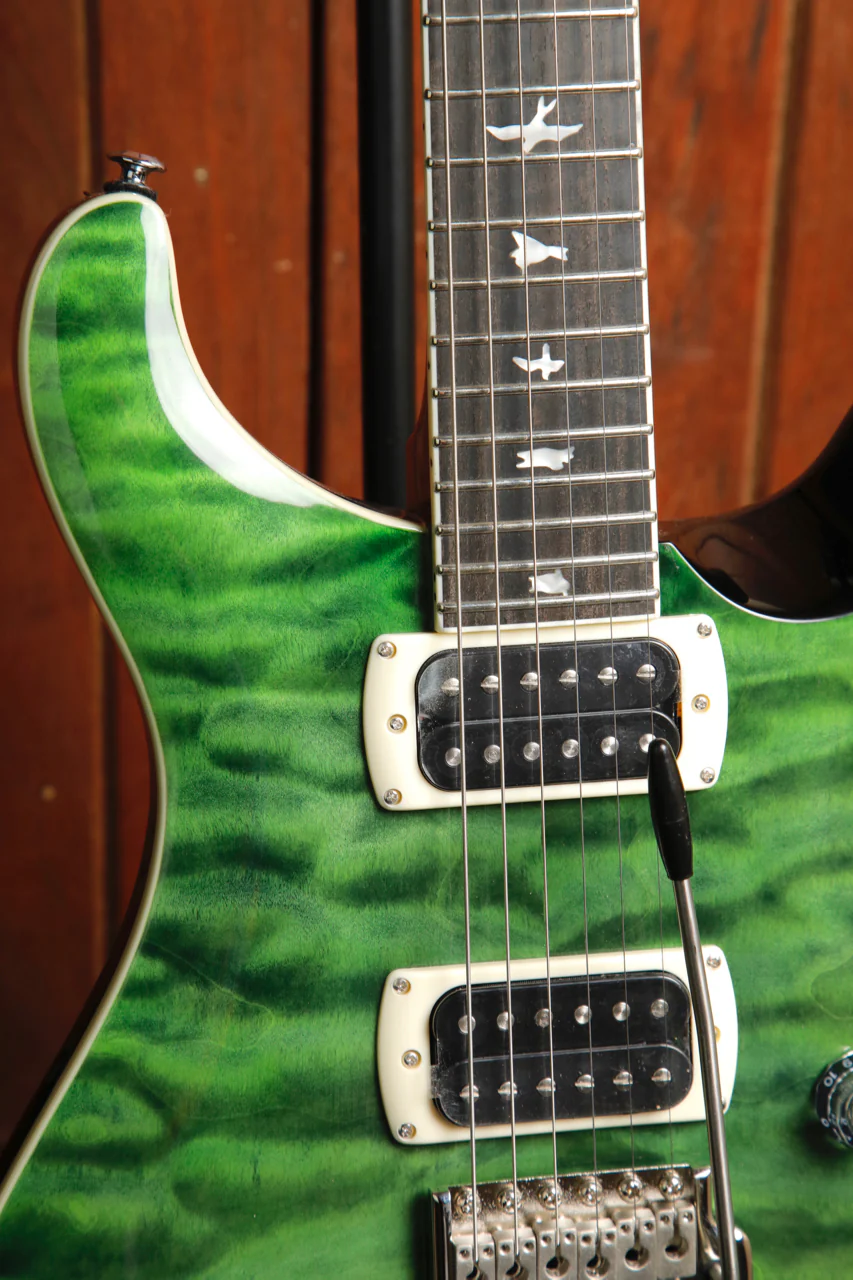Paul Reed Smith PRS SE Custom 24 Quilt Teal Black Electric Guitar - Image 5