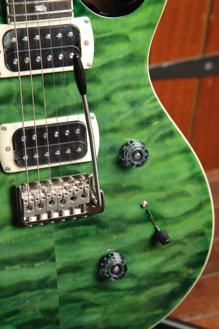 Paul Reed Smith PRS SE Custom 24 Quilt Teal Black Electric Guitar - Image 6