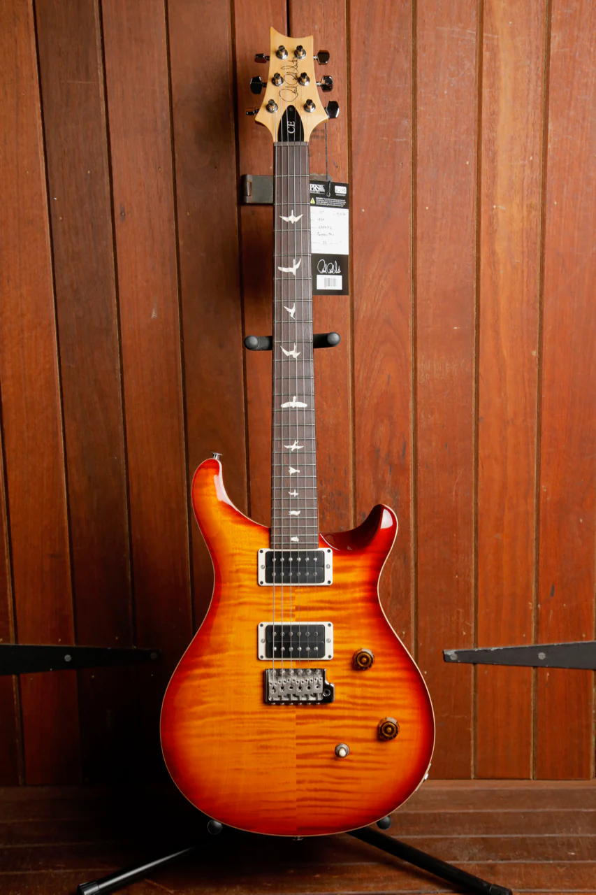 PRS CE24 Dark Cherry Sunburst Electric Guitar - Image 2
