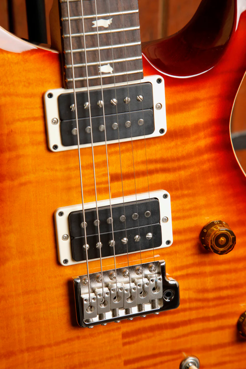 PRS CE24 Dark Cherry Sunburst Electric Guitar - Image 5