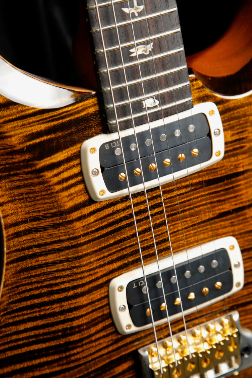 PRS Custom 24-08 10-Top, Pattern Thin, Yellow Tiger Electric Guitar - Image 5