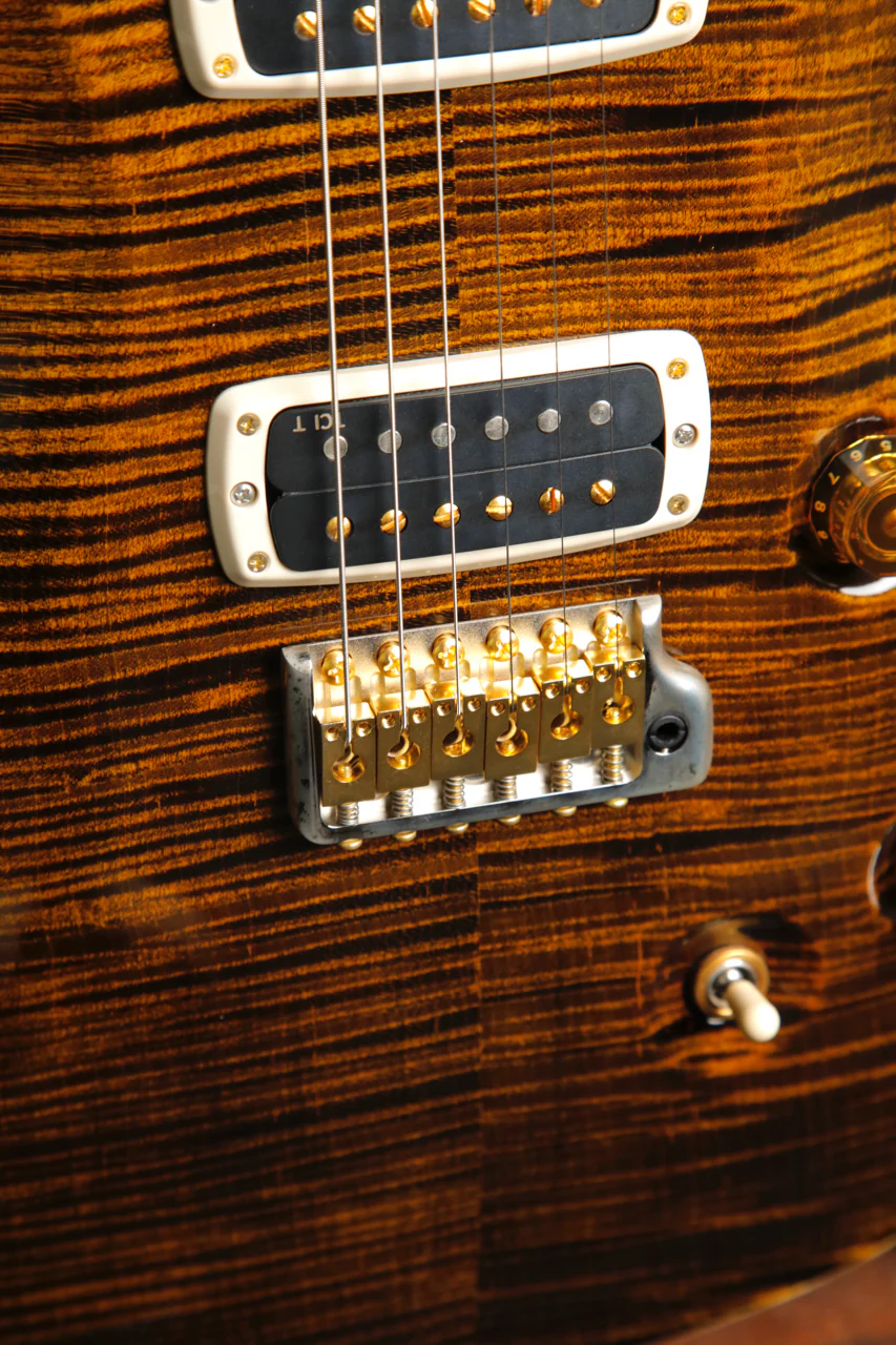 PRS Custom 24-08 10-Top, Pattern Thin, Yellow Tiger Electric Guitar - Image 6