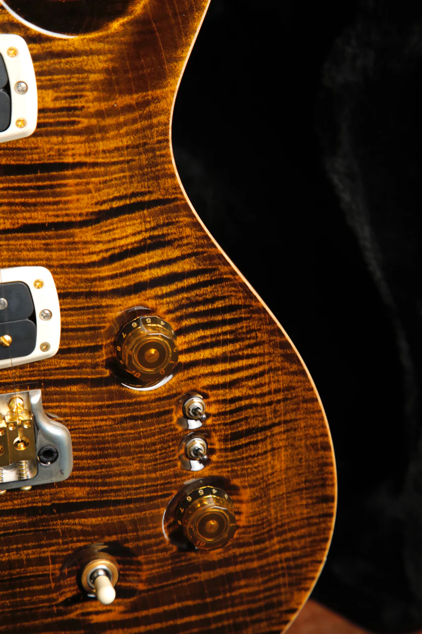 PRS Custom 24-08 10-Top, Pattern Thin, Yellow Tiger Electric Guitar - Image 7