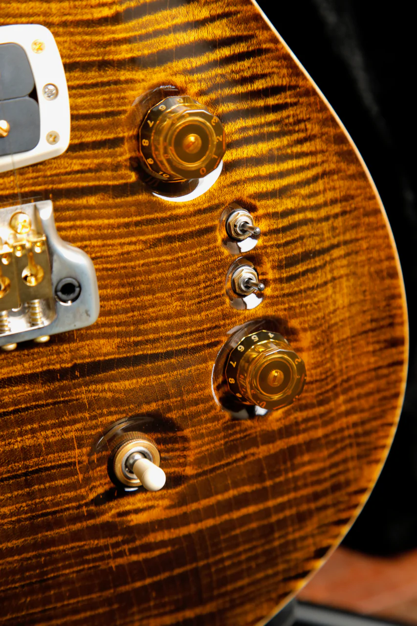 PRS Custom 24-08 10-Top, Pattern Thin, Yellow Tiger Electric Guitar - Image 8