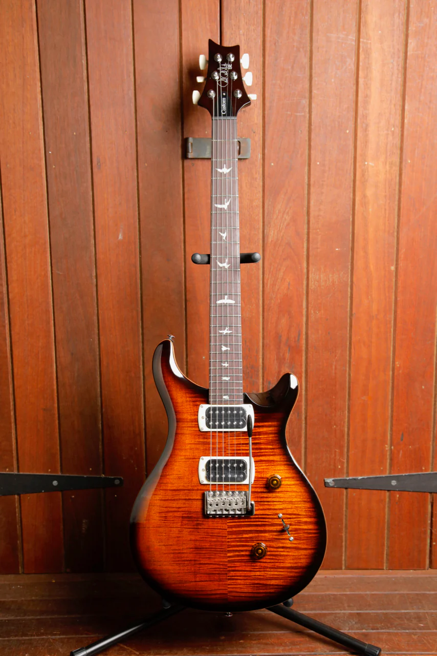 PRS Paul Reed Smith SE Custom 24 Black Gold Burst Electric Guitar - Image 2