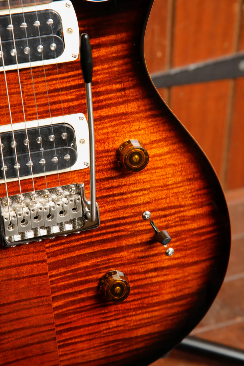 PRS Paul Reed Smith SE Custom 24 Black Gold Burst Electric Guitar - Image 6