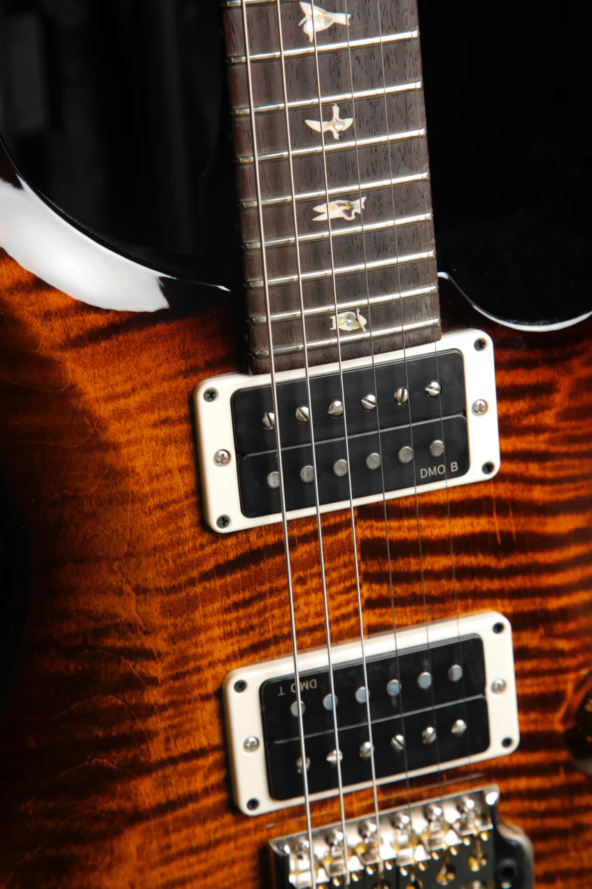 PRS Custom 24, Pattern Thin, Black Gold Burst Electric Guitar - Image 5