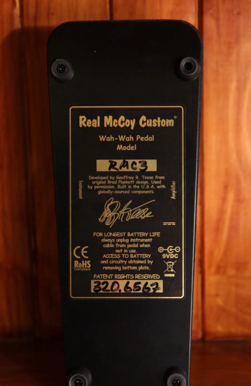 Real McCoy Custom RMC3 Wah Pedal - Image 5