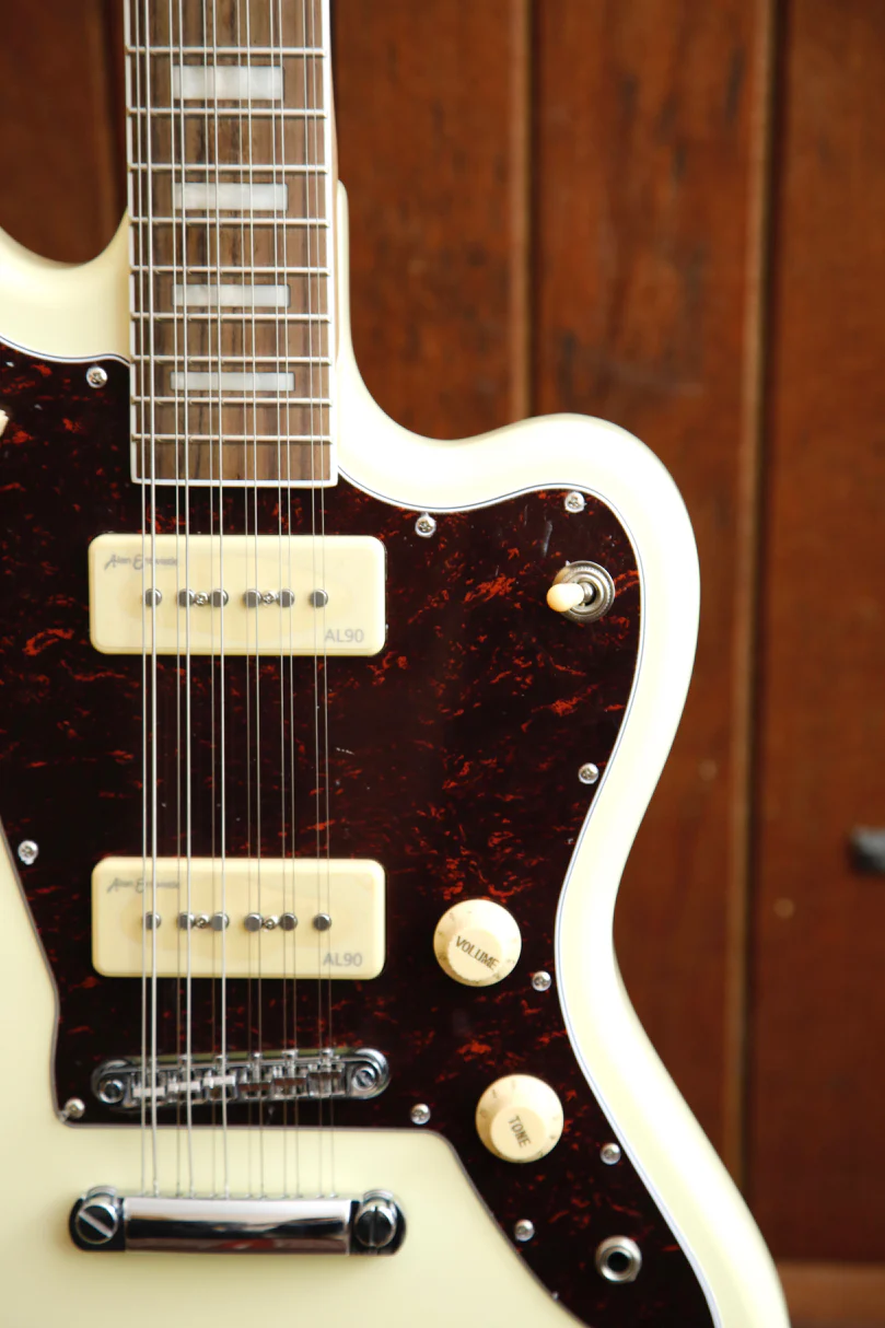 Revelation RJT60/12 12-String Vintage White Electric Guitar - Image 5