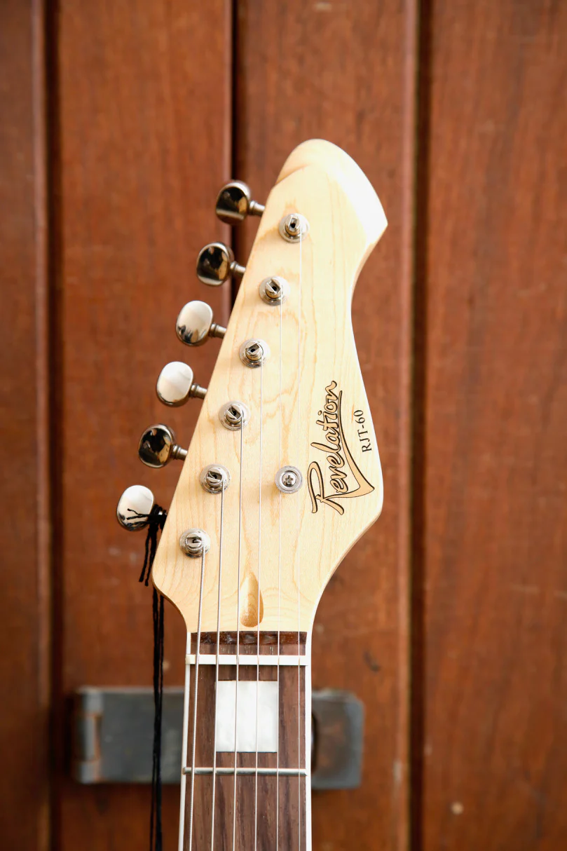 Revelation RJT60 Vintage White Offset Electric Guitar - Image 3