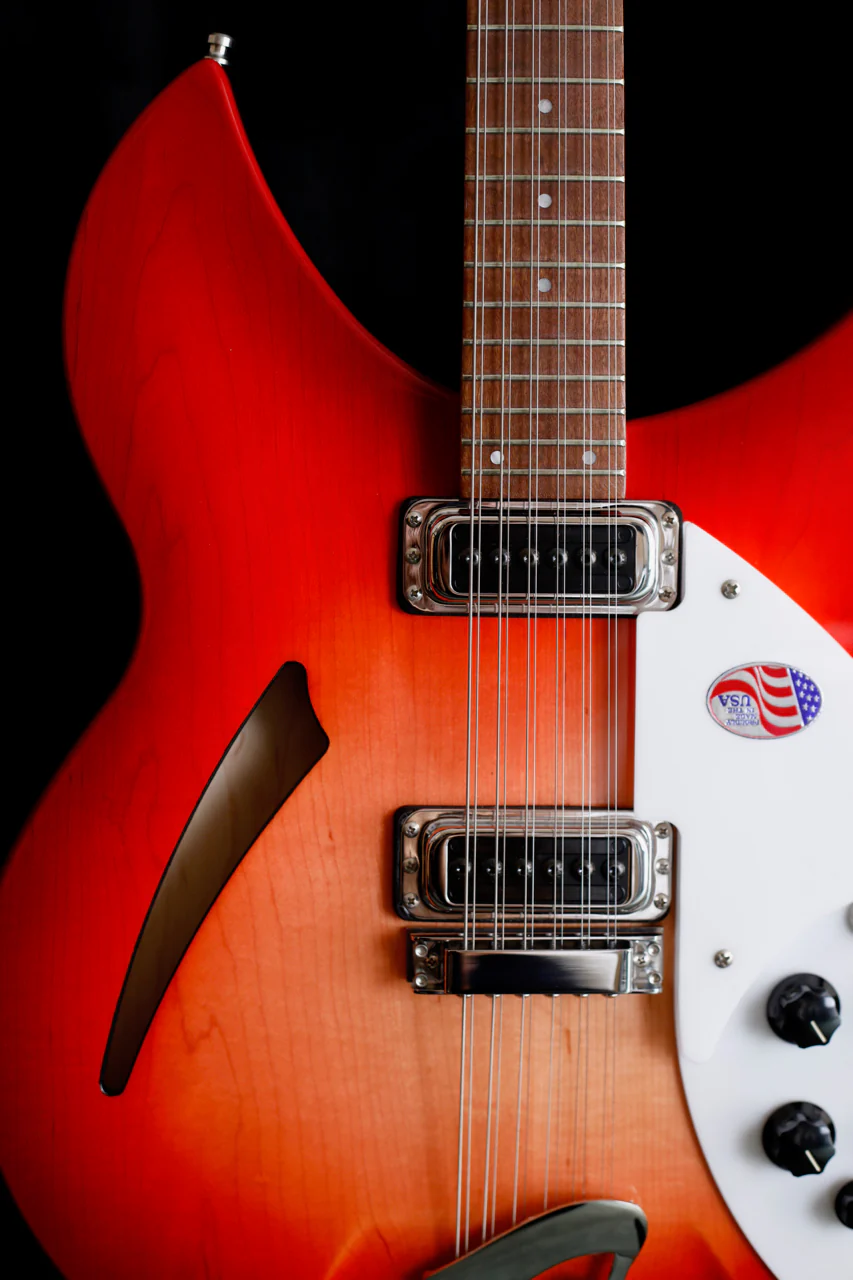 Rickenbacker 330/12 12-String Fireglo Semi-Hollow Electric Guitar - Image 3