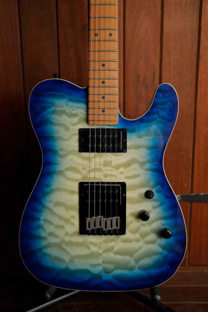 Schecter PT PRO Blue Burst Quilt Electric Guitar Pre-Owned