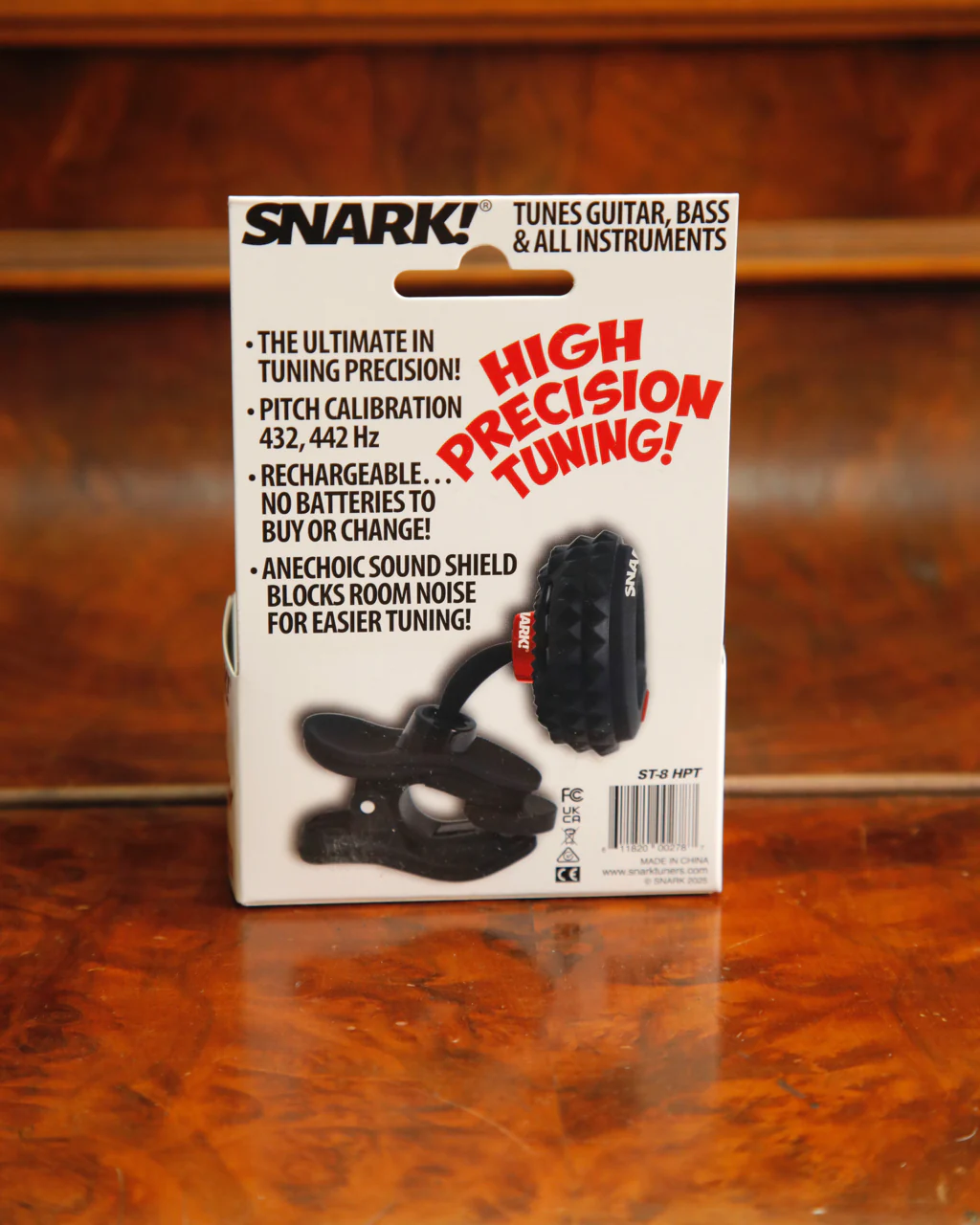 SNARK ST8HPT Rechargeable Clip-On All Instrument Tuner Black - Image 2