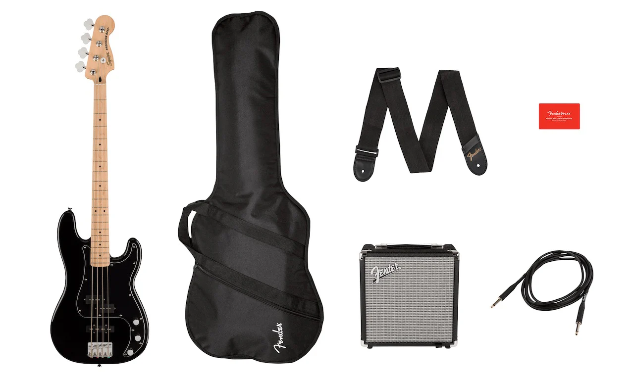 Squier Affinity Precision Bass PJ Rumble Starter Package - Black - Image 2