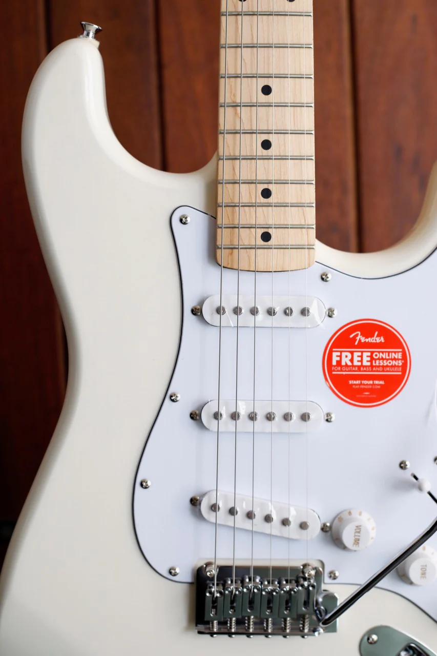 Squier Affinity Stratocaster Electric Guitar Olympic White - Image 3