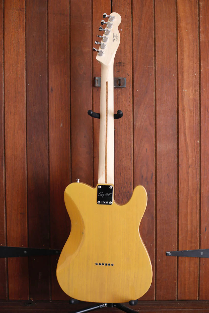 Squier Affinity Telecaster Electric Guitar Butterscotch Blonde Left Handed - Image 10