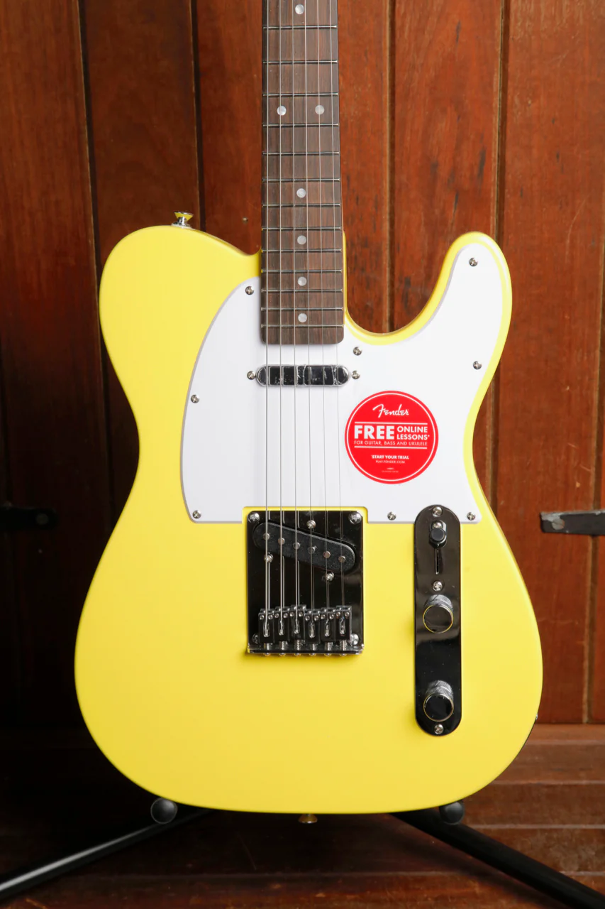 Squier Sonic Telecaster Canary Yellow Electric Guitar