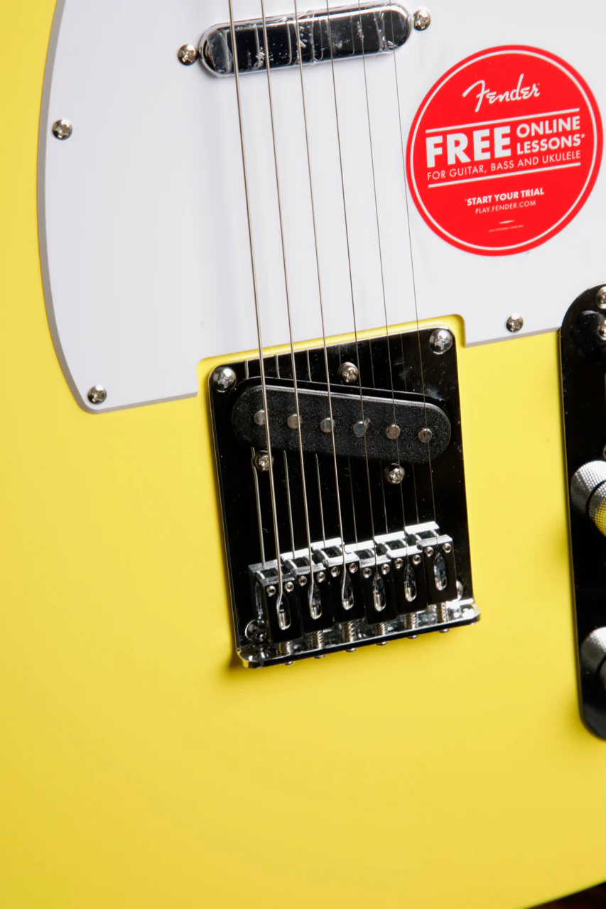 Squier Sonic Telecaster Canary Yellow Electric Guitar - Image 6