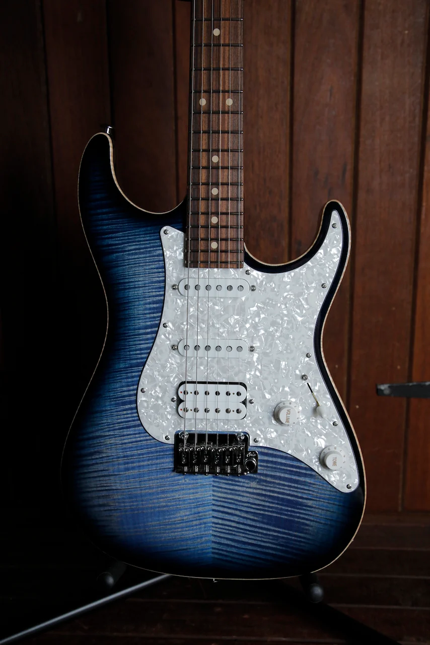 Suhr Standard Plus HSS Faded Whale Blue Burst Electric Guitar