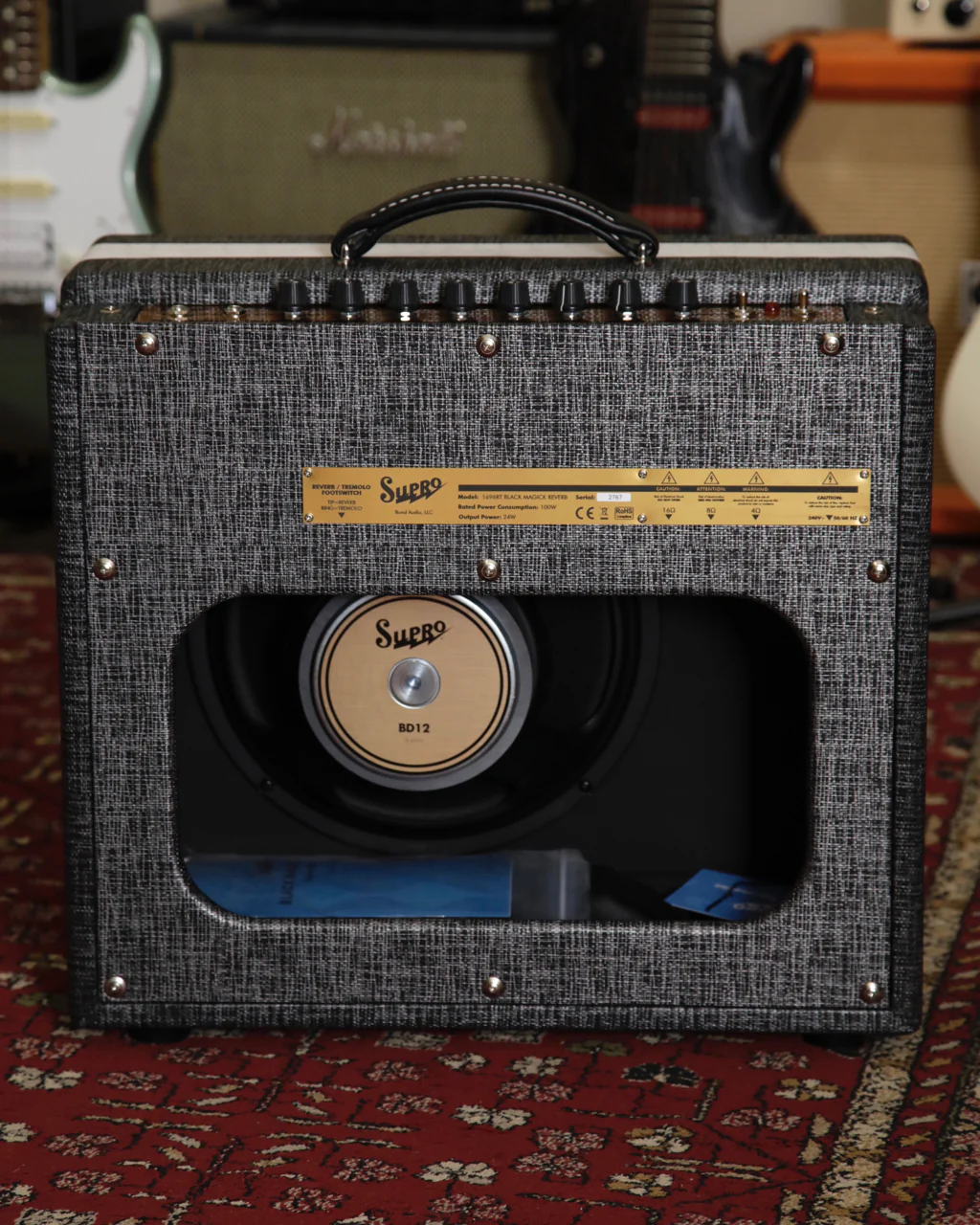 Supro Black Magick Reverb Combo Amplifier Black Rhino - Image 6