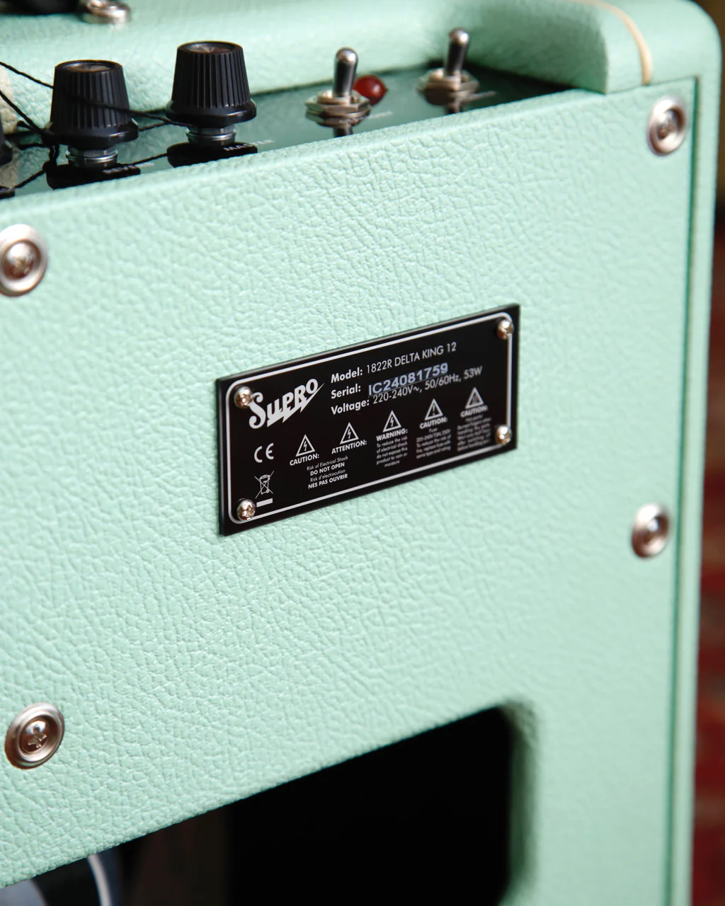 Supro Delta King 12 Combo 1x12" Amplifier Seafoam Green - Image 7