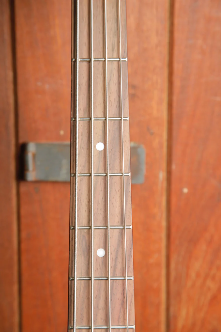 SX Vintage Style PB Bass Solidbody Electric Bass Guitar Black - Image 4