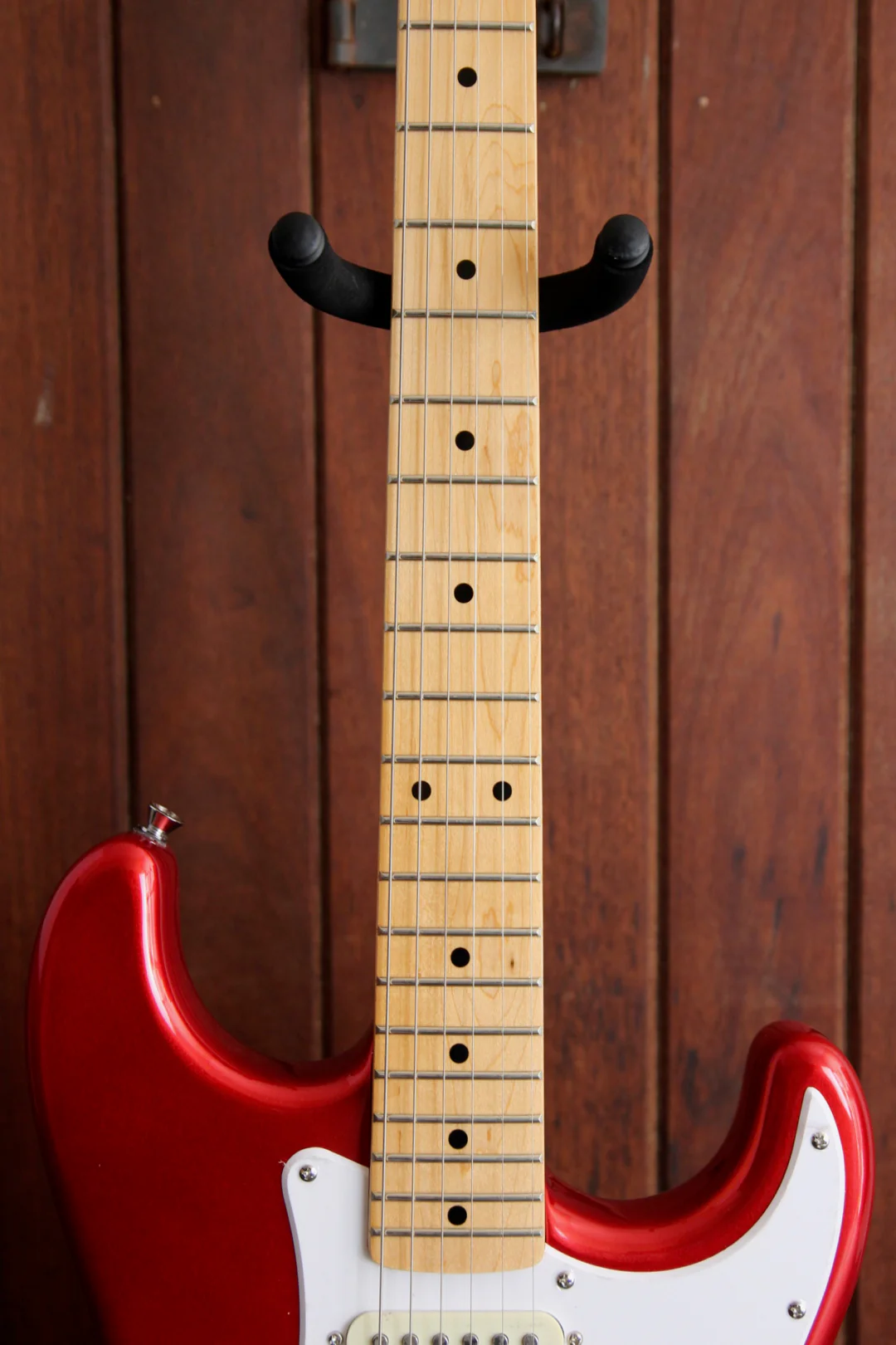 SX Vintage Style Electric Guitar Candy Apple Red with Bag - Image 6