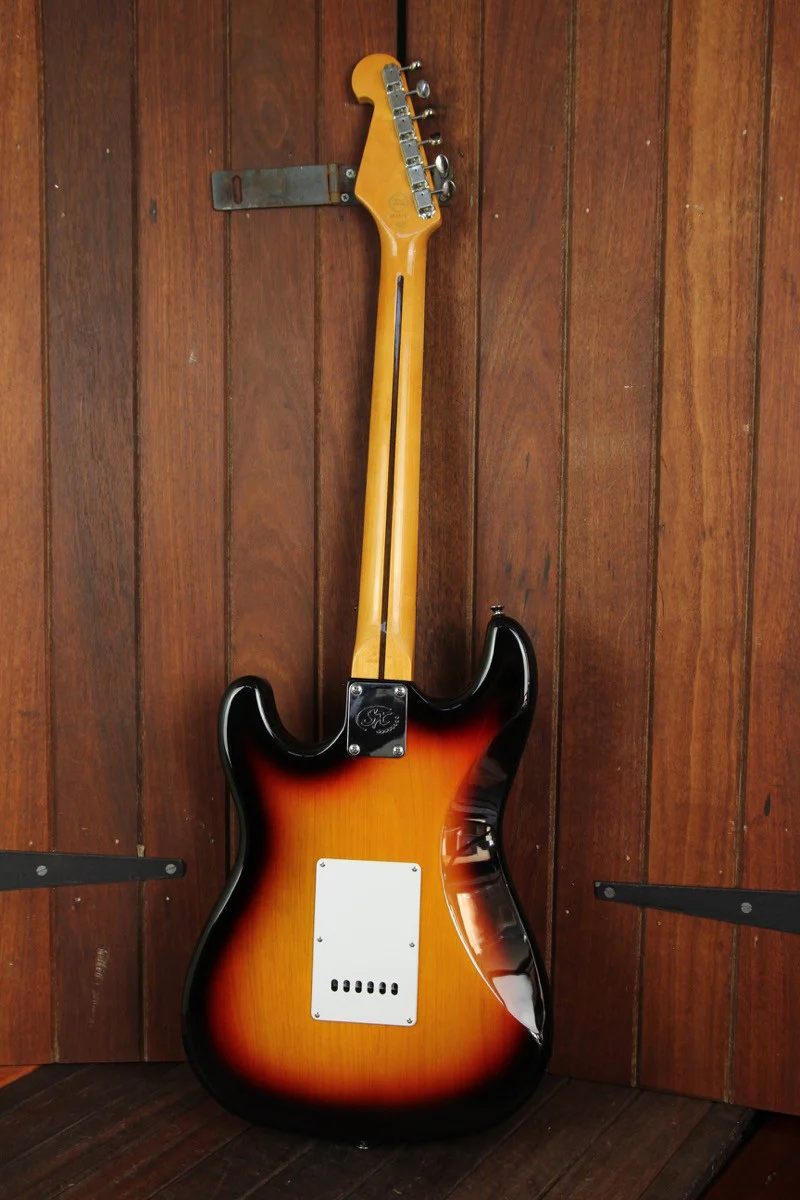 SX Vintage Style Electric Guitar Sunburst with Bag - Image 6
