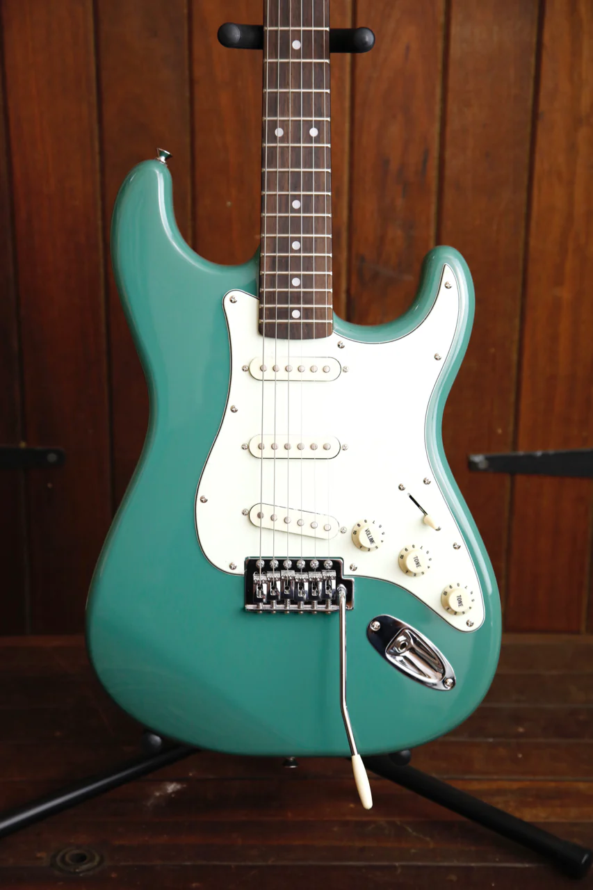 SX Vintage Style Electric Guitar Vintage Green With Bag