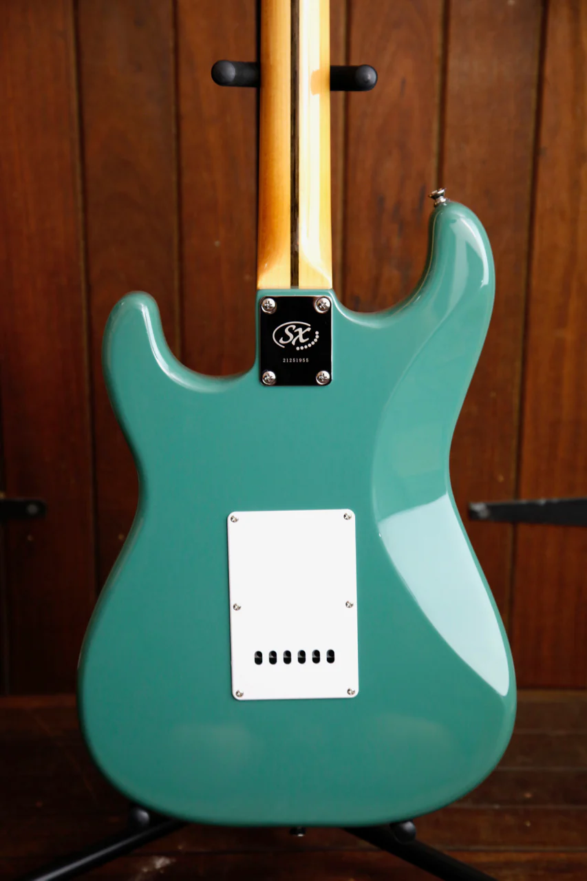 SX Vintage Style Electric Guitar Vintage Green With Bag - Image 6
