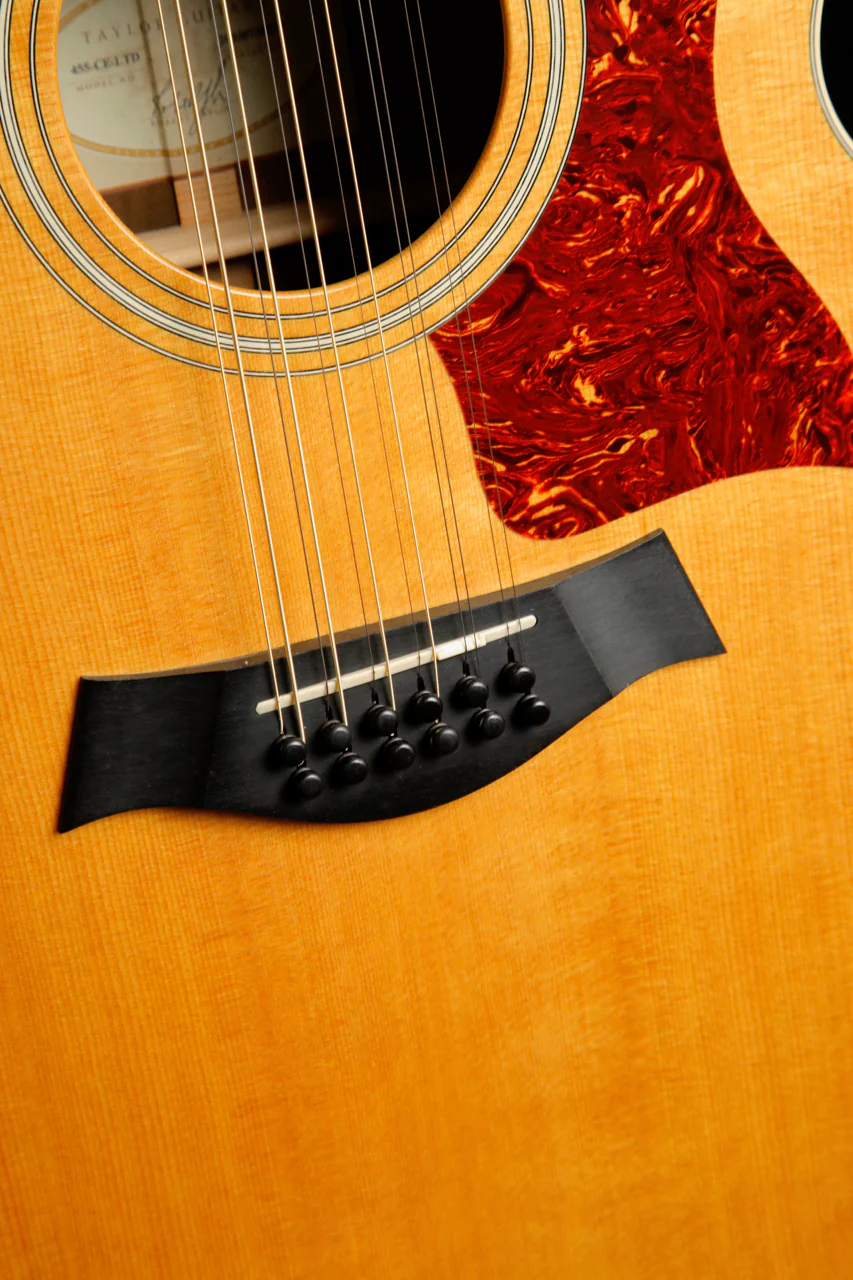 Taylor 455 CE LTD Jumbo Acoustic-Electric 12-String Guitar 2003 Pre-Owned - Image 6