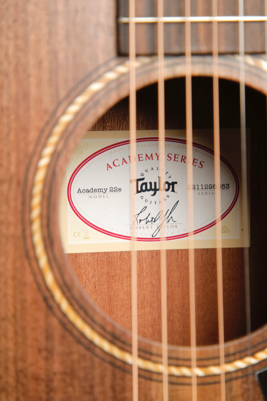 Taylor Academy 22e Layered Walnut Acoustic-Electric Guitar - Image 6