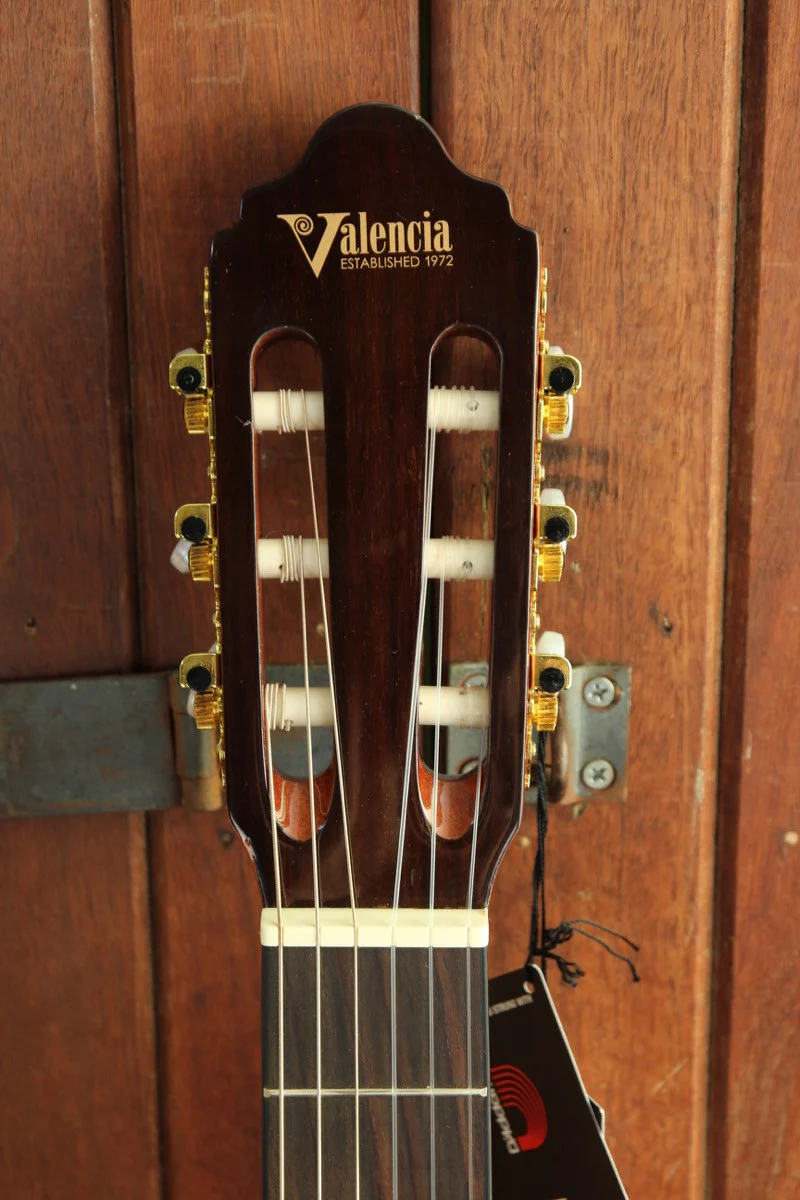 Valencia VC604CE Acoustic-Electric Cutaway Nylon Guitar - Image 4