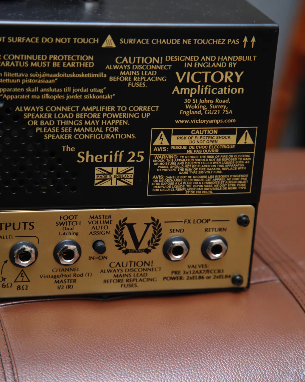 Victory Amps VS25H Sheriff Lunch Box Amp Head - Image 7